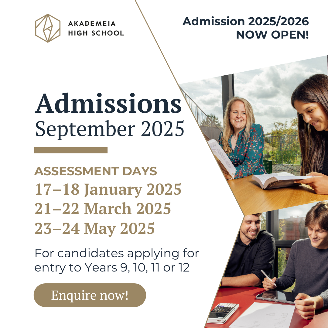 Admissions 2025 now open! Enquire today! 