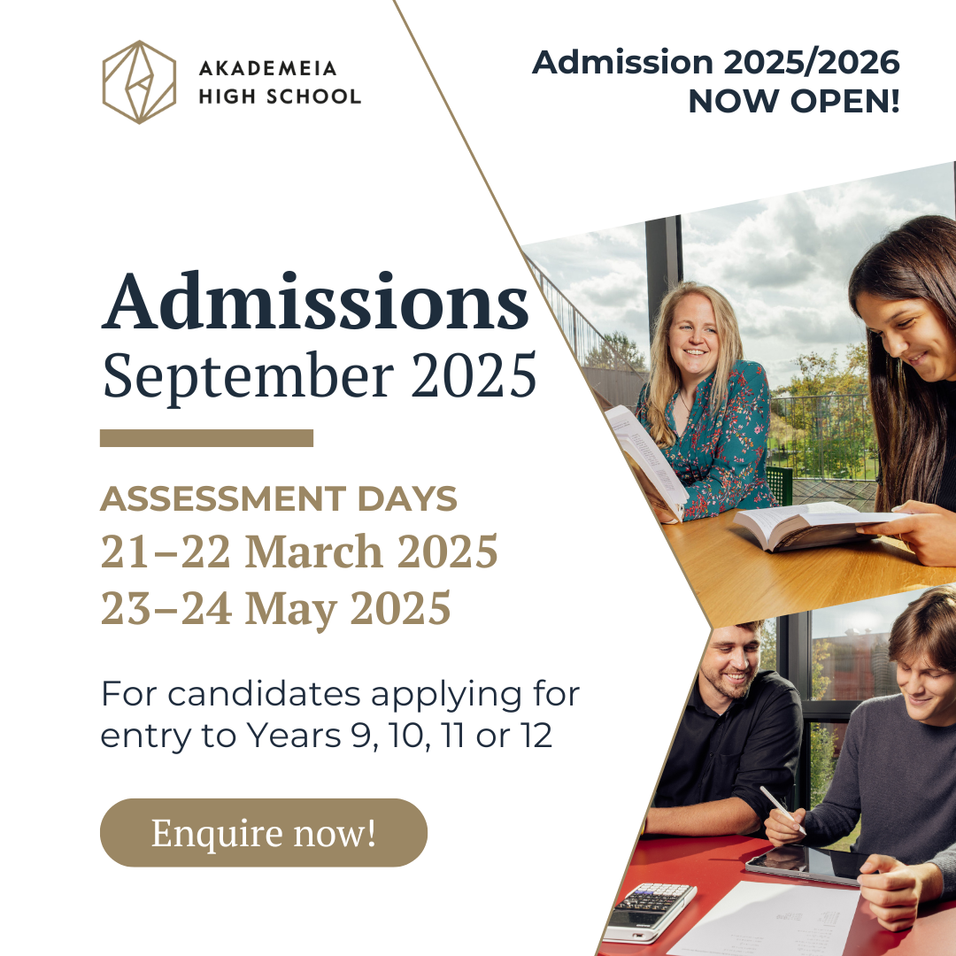 Admissions 2025 now open! Enquire today! 